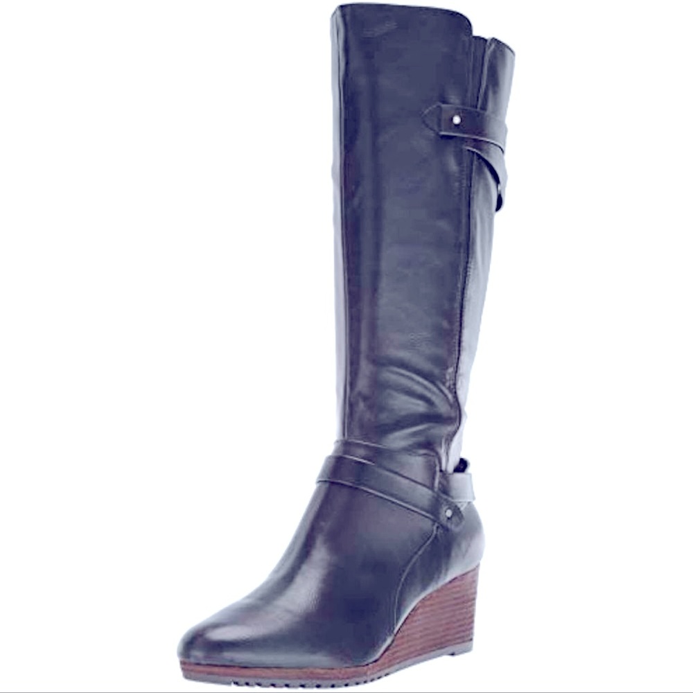 Dr. Scholl’s Black Wedge Boots Size 8